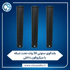 بلندگو ستونی 30 وات تحت شبکه با میکروفون داخلی